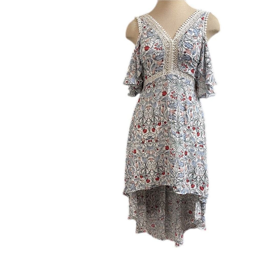 Beauty & The Beast Cold Shoulder High Low Dress Size Small